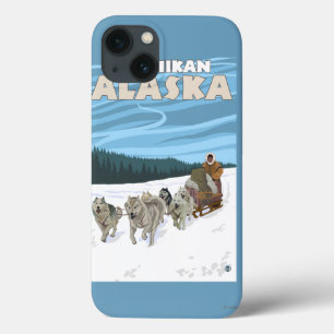 Dog Sledding Scene - Ketchikan, Alaska iPhone 13 Case