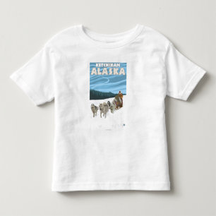 Dog Sledding Scene - Ketchikan, Alaska Toddler T-Shirt