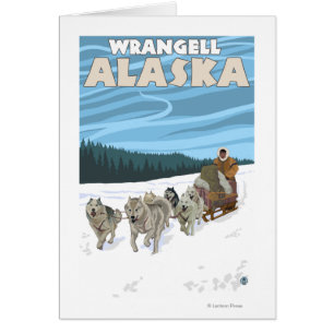 Dog Sledding Scene - Wrangell, Alaska