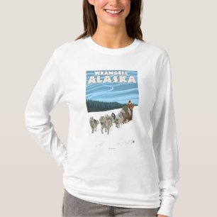 Dog Sledding Scene - Wrangell, Alaska T-Shirt