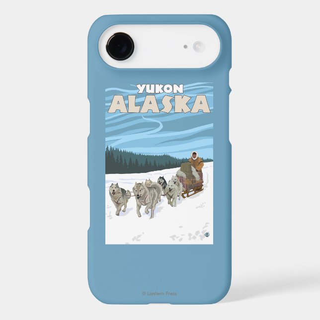Dog Sledding Scene - Yukon, Alaska Case-Mate iPhone Case (Back)