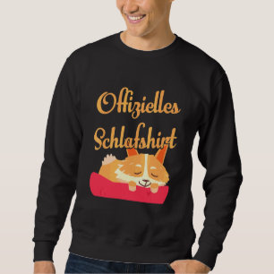 Dog Sleeping Pajama Nightgown Dreaming Bed Sweatshirt