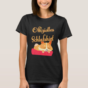 Dog Sleeping Pajama Nightgown Dreaming Bed T-Shirt