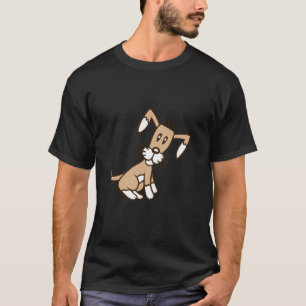 Dog Small Happy Pet Cute Funny Animal Lover Comic T-Shirt