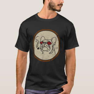 Dog Smoking Weed Retro Cool Funny T-Shirt