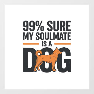 Dog Soulmate Funny Vintage Engraving T-Shirt Desig