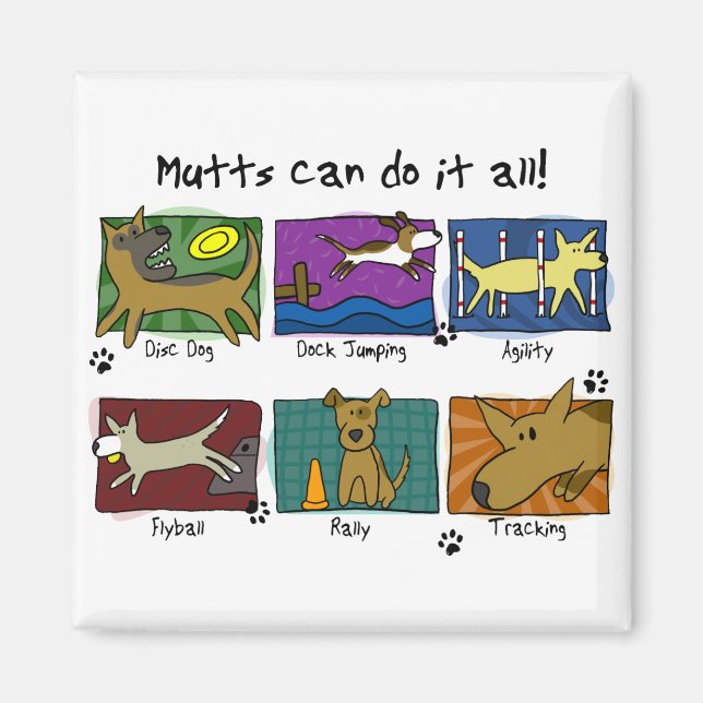 Dog Sports Mutts Magnet (Front)