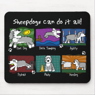 Dog Sports Old English Sheepdog Mouse Pad