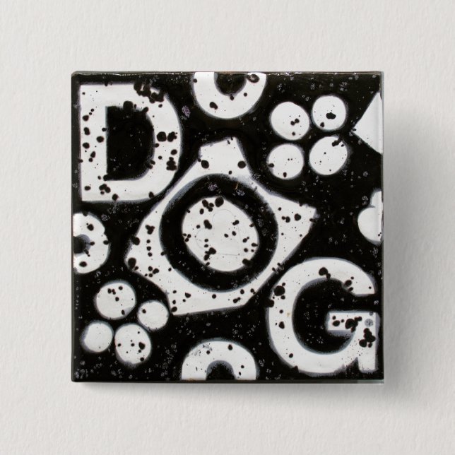 Dog Square Button (Front)
