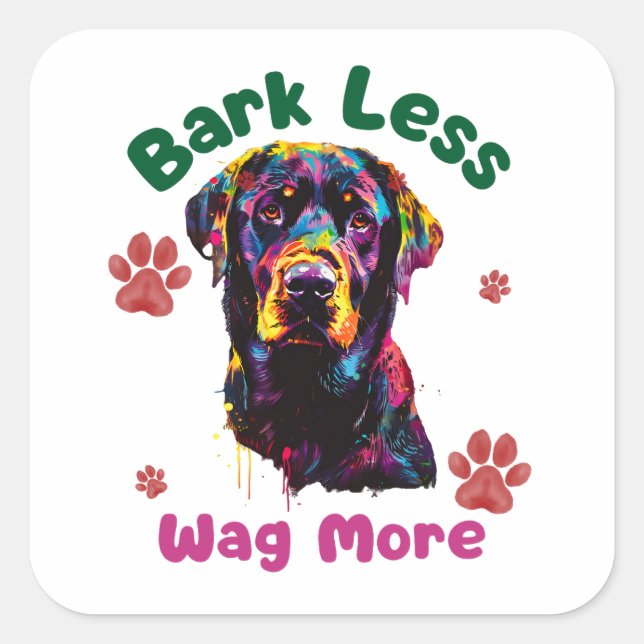 DOg Square Sticker (Front)