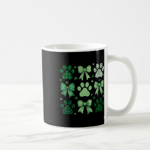 Dog St Patricks Coquette Paw Paddy's Irish Shamroc Coffee Mug