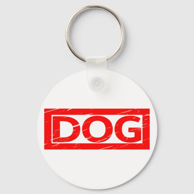 Dog Stamp Key Ring (Front)