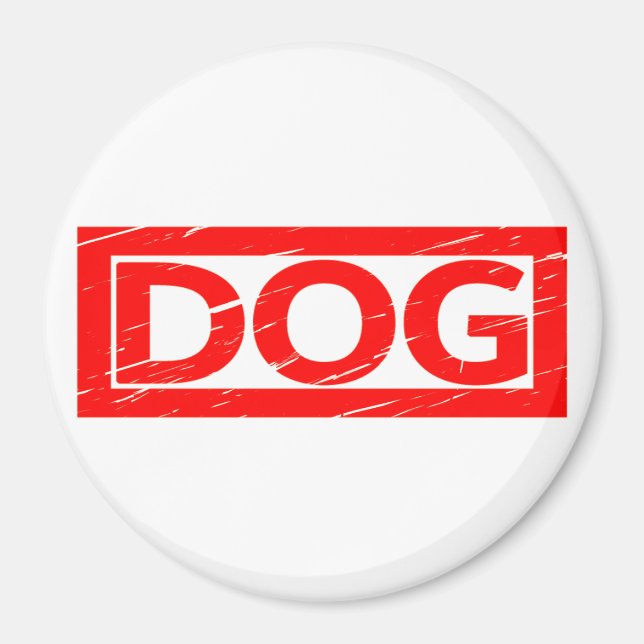 Dog Stamp Magnet (Front)