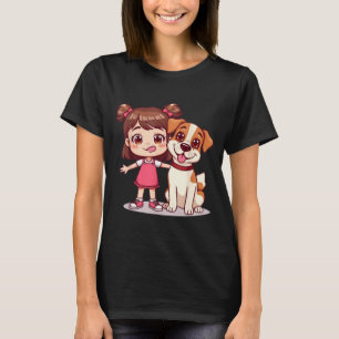 Dog Stealing Snack Funny Unisex Design for Men T-Shirt