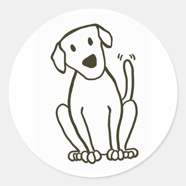 Dog Sticker - Labrador Love (Front)