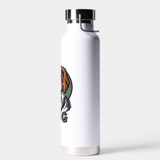 Dog Sticker   Water Bottle (Left)