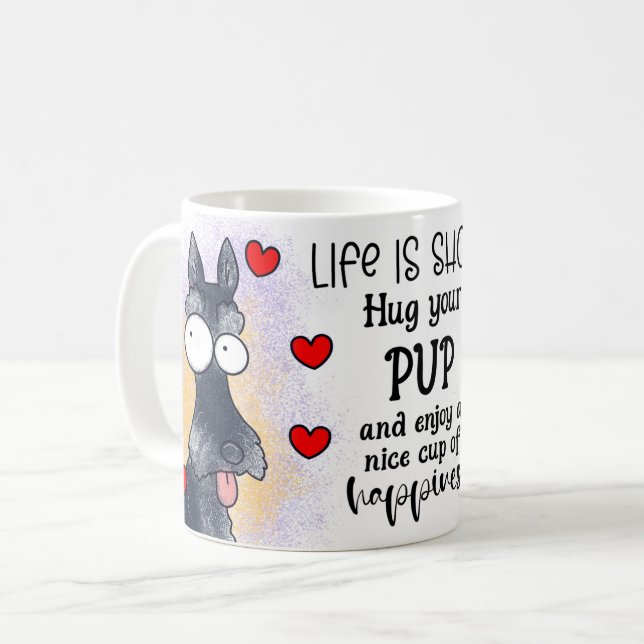 Dog Sublimation mug (Front Left)