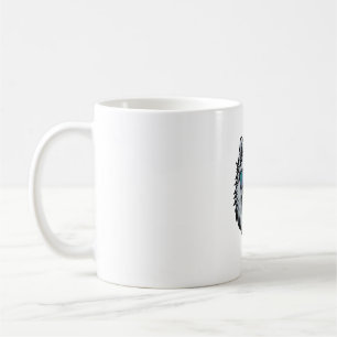Dog Sunglasses Mountain Sunset Reflection Coffee Mug