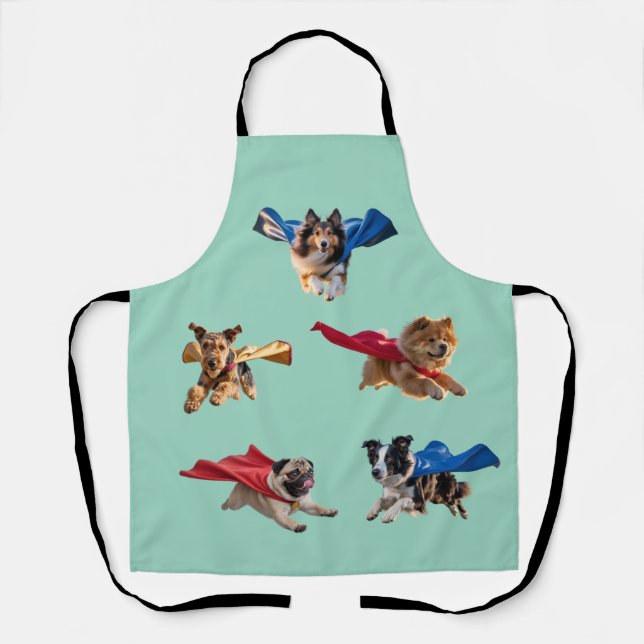 Dog Superhero Apron (Front)