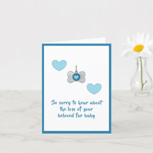 Dog sympathy card by dalDesignNZ
