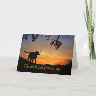 Dog Sympathy Card, Condolences for Loss of Dog Card