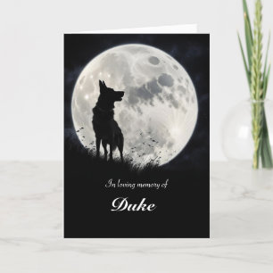 Dog Sympathy German Shepard Type Dog Breed  Card
