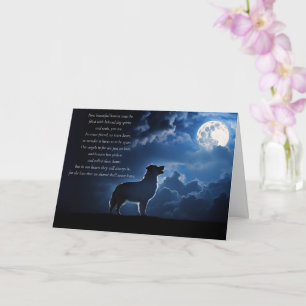 Dog Sympathy with Spiritual Poem Heaven Australian Card