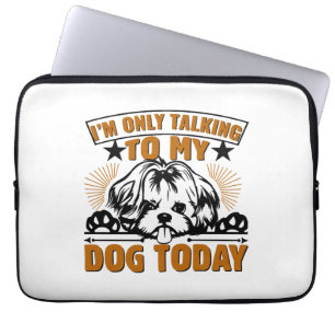 Dog T-shirt Design Laptop Sleeve