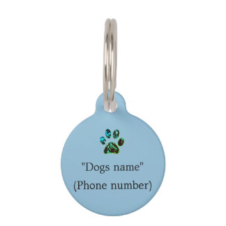 Dog Tag Blue
