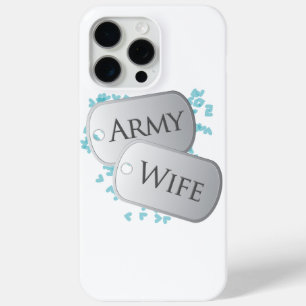 Dog Tags Army Wife iPhone 15 Pro Max Case