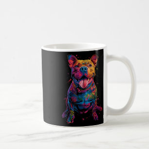 Dog Tattoos Pitbull Tattooed Colourful Tattooed Do Coffee Mug