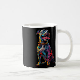 Dog Tattoos Pitbull Tattooed Colourful Tattooed Do Coffee Mug