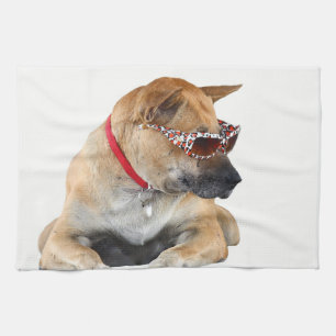 dog tea towel