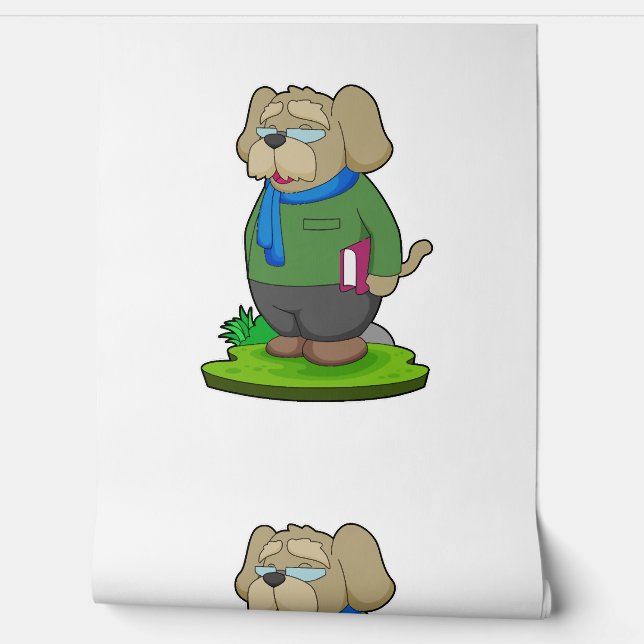 Dog Teacher Book Wallpaper (Unrolling)