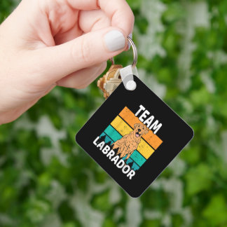 Dog Team Labrador Lover Key Ring