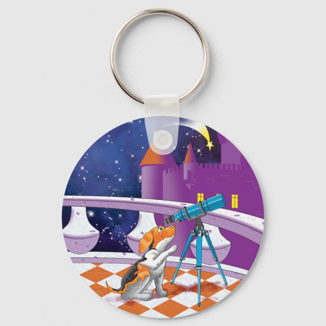 dog telescope key ring (Front)