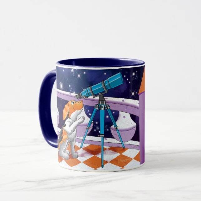 dog telescope mug (Front Left)