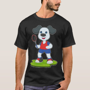 Dog Tennis Tennis racket Sports T-Shirt