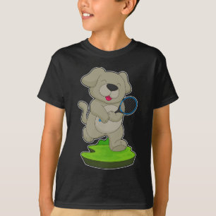 Dog Tennis Tennis racket Sports T-Shirt