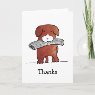 Dog thanks card