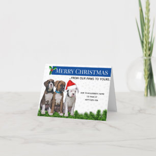 Dog Themed Christmas Cards, Veterarinay Thank You Card