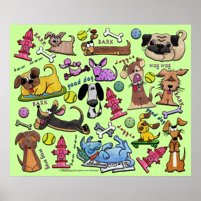 Dog Themed Collage Poster (Front)
