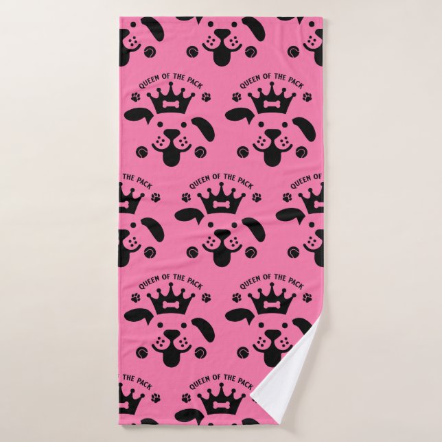 Dog Themed Washing Bath Towel (Bath Towel)