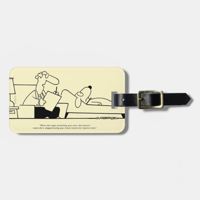 Dog Therapy Luggage Tag (Front Horizontal)