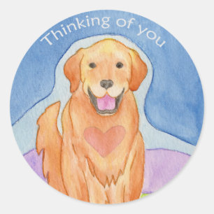 Dog Thinking of You sticker