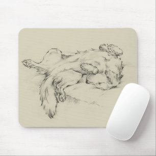 Dog Tired Mouse Pad
