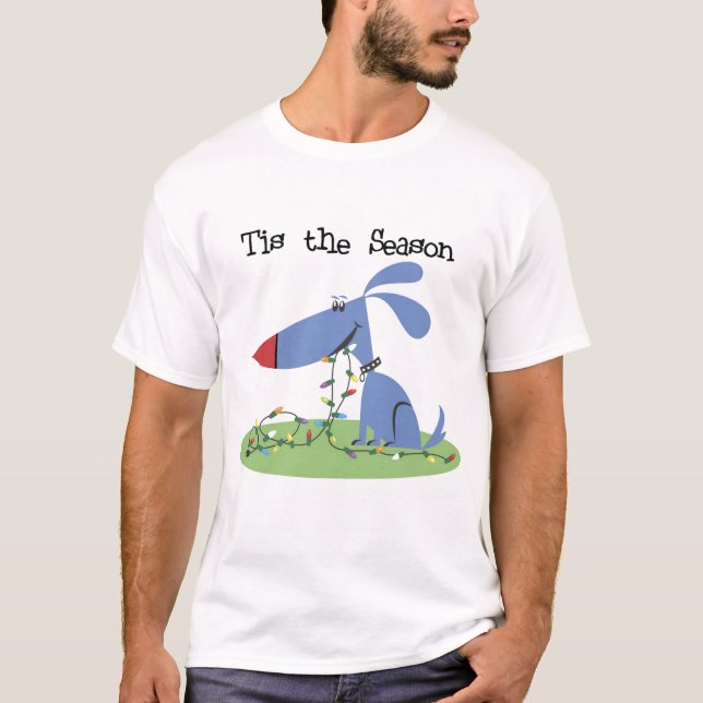 Dog Tis the Season Holiday Tshirts and Gifts (Front)