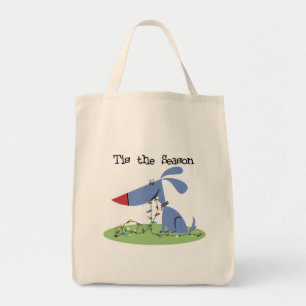 Dog Tis the Season Holiday Tshirts and Gifts Tote Bag