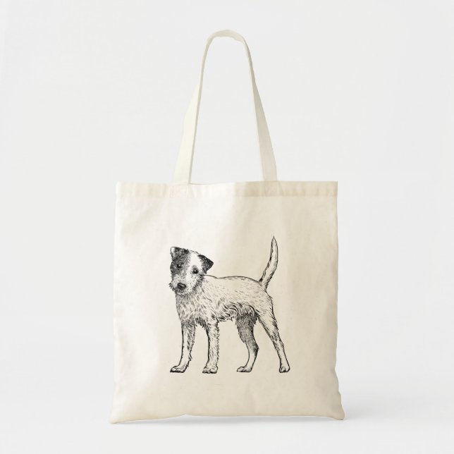 Dog Tote Bag - Jack Russell / Parsons Terrier (Front)