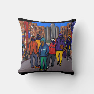 Dog Town City - Detroit Cushion